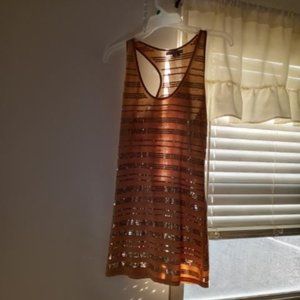 Sequins tank dress or cover up